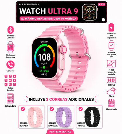 GlucoWatch Ultra. 9 ⌚️: Controla Glucosa, Ritmo Cardíaco y Presión Arterial (5 segundos / 99% de exactitud)